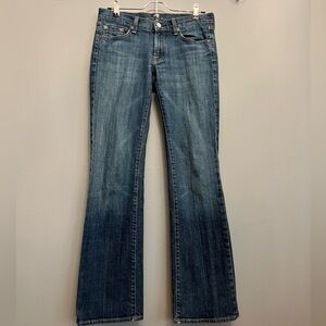 7 For All Mankind Crystal Embellished Women’s Bootleg Jeans, size 28